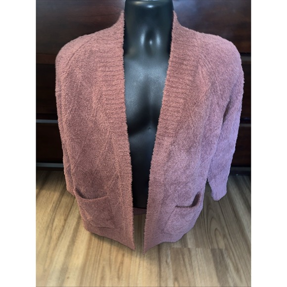 Barefoot Dreams Sweaters - Barefoot Dreams Cardigan Cozychic Sweater Soft Open Front Size Small Light Rust